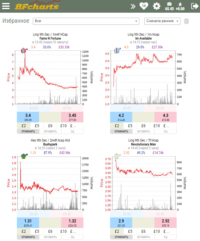 Favorites horse racing